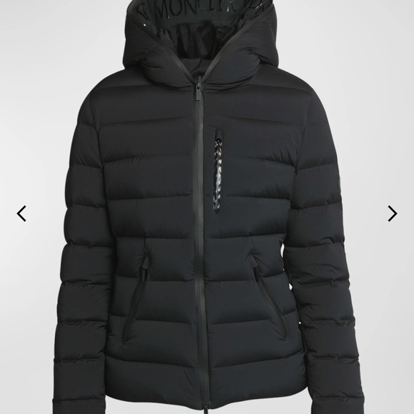 Moncler Herbe Stretch Nylon Hooded Puffer Jacket - Picture 11 of 12